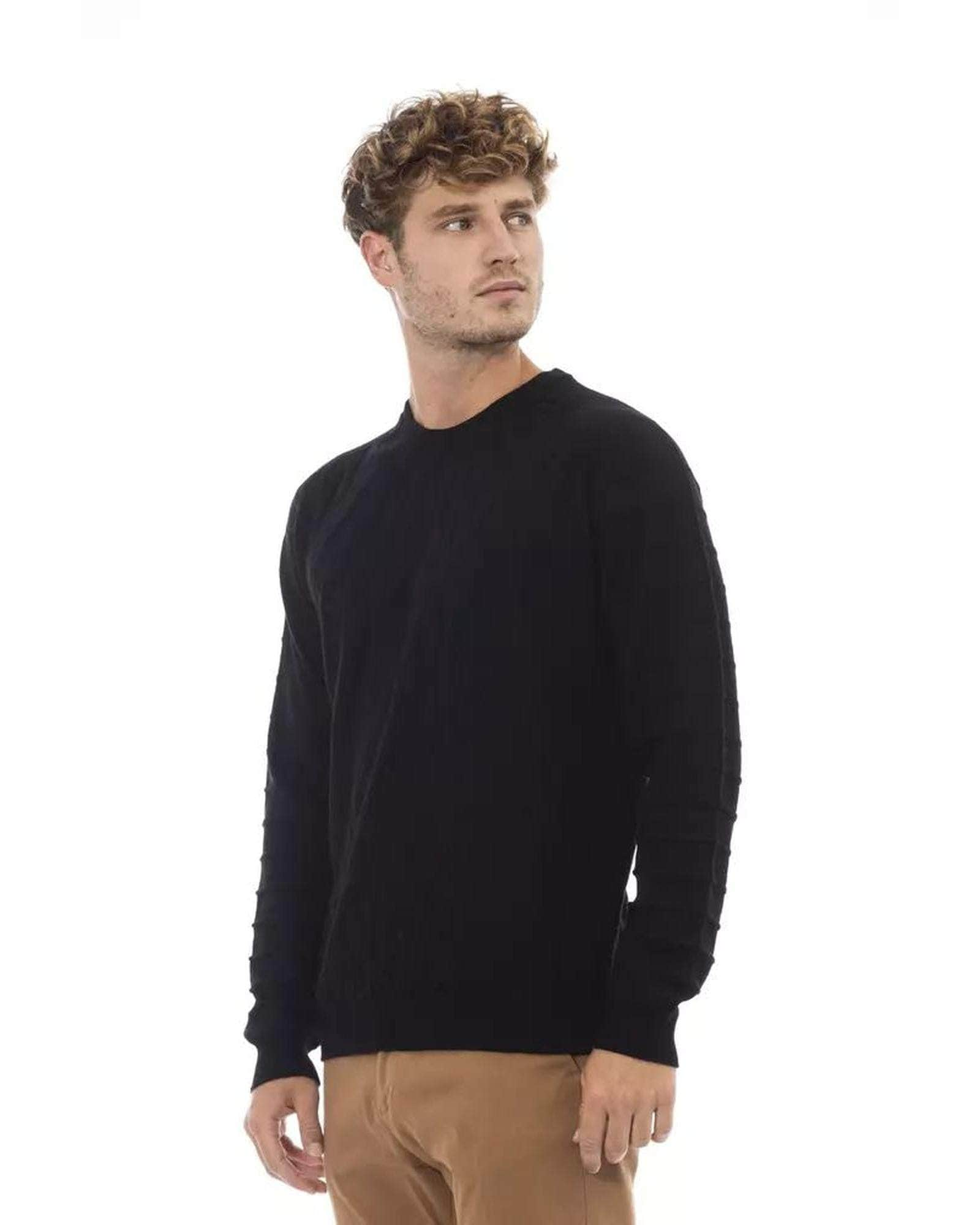 Italian Sky Alpha Studio Men'S Viscose Sweater