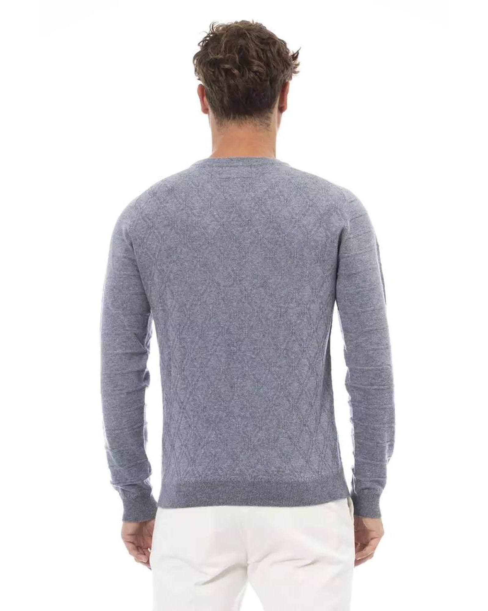 Italian Sky Alpha Studio Men'S Viscose Sweater