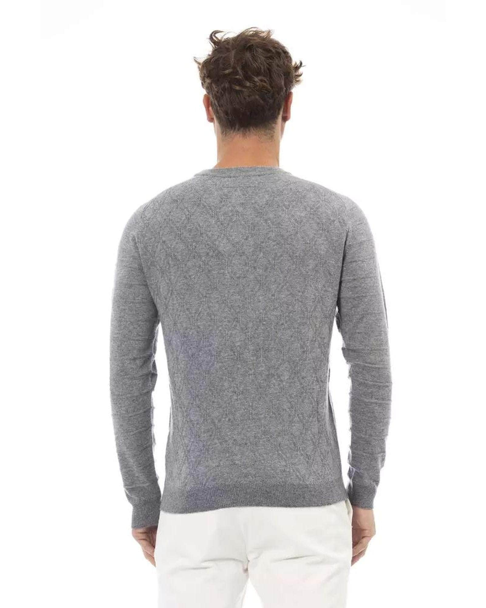 Italian Sky Alpha Studio Men'S Viscose Sweater