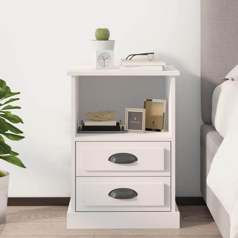 Ivory Haven: White Bedside Cabinet