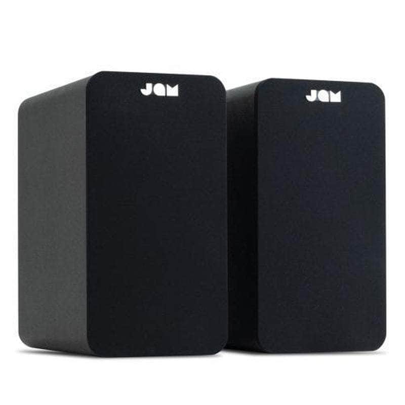 Jam Audio Wireless Bookshelf Speakers - 4" Bass Drivers, 0.75" Tweeters,