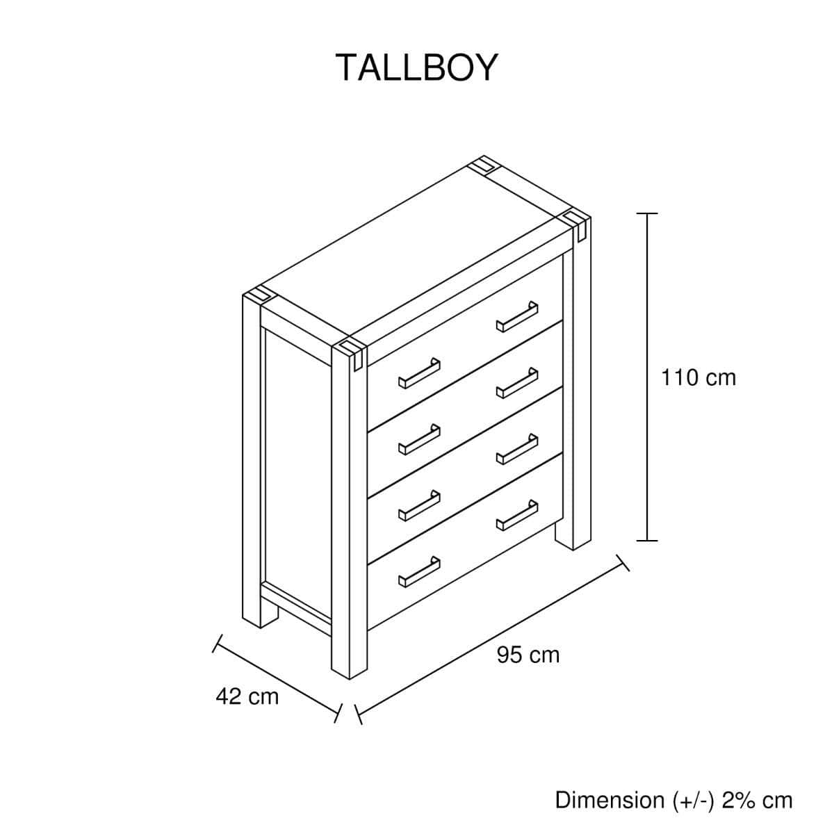 Java Tallboy Oak