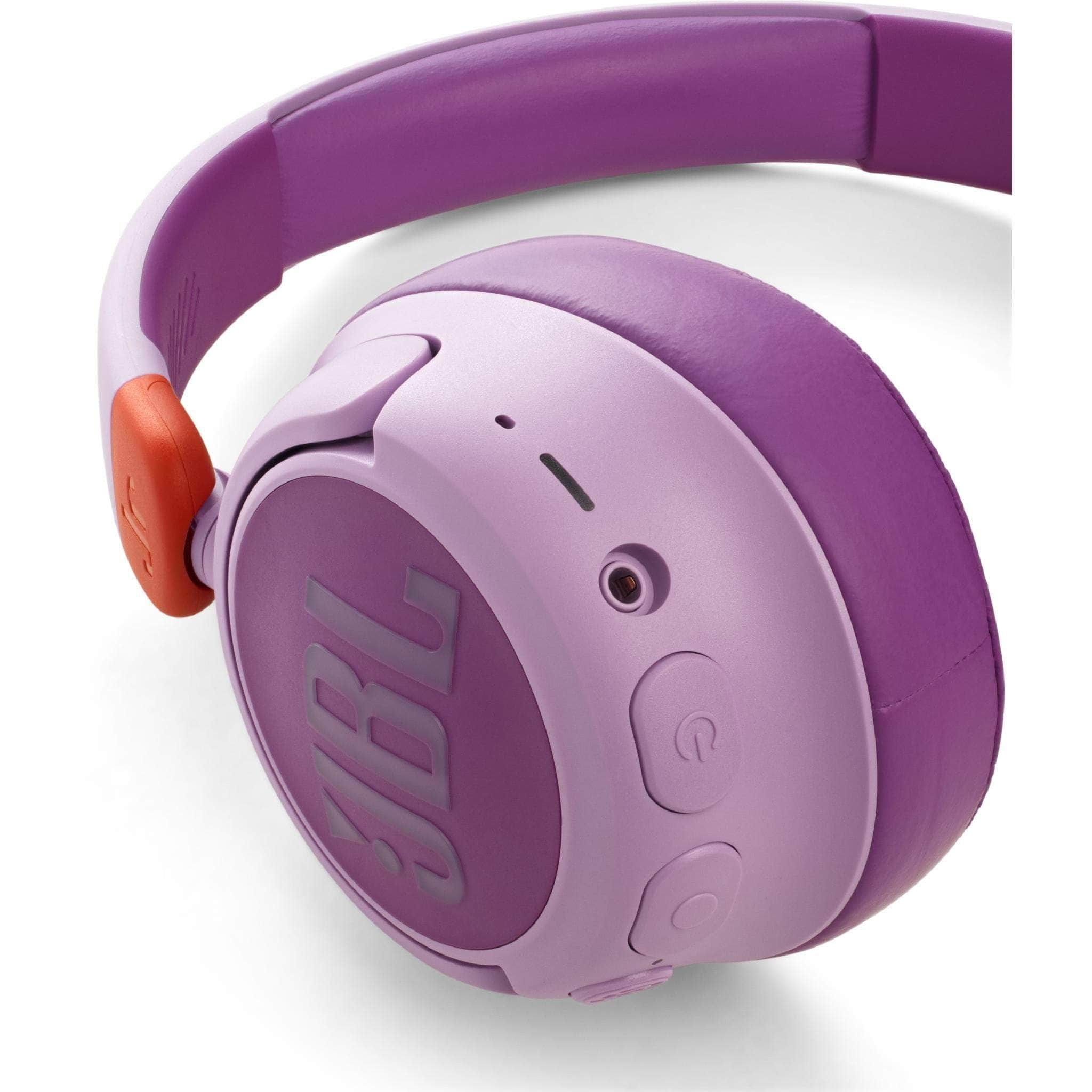 JBL Wireless Noise Cancelling Kids Over-Ear Headphones Pink/Blue