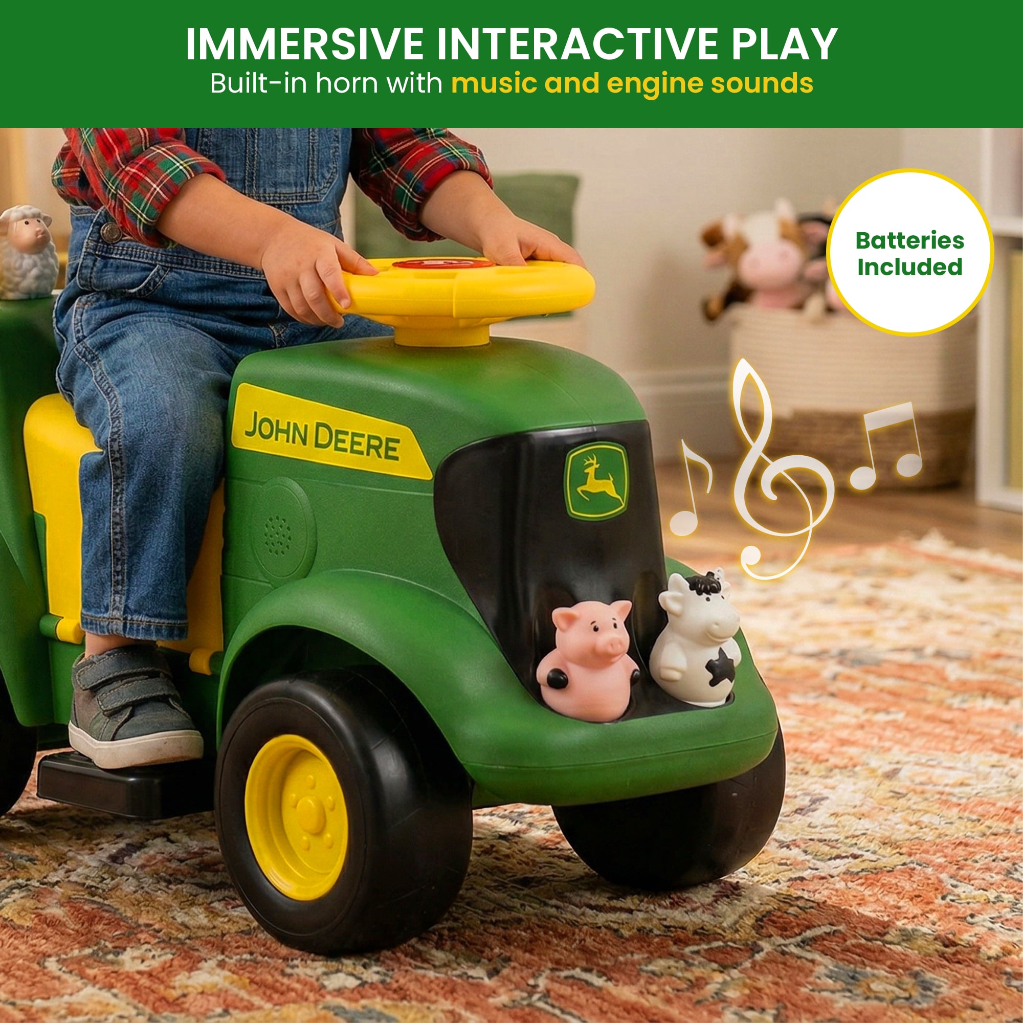 Ride On Tractor Toy 55.9x27.9x50.8cm