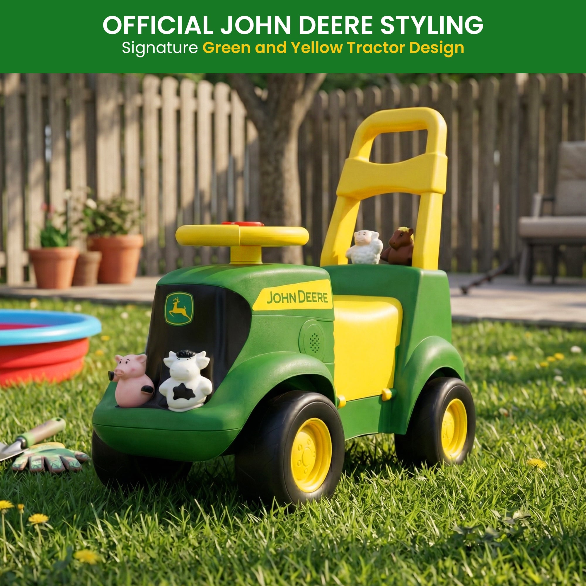 Ride On Tractor Toy 55.9x27.9x50.8cm