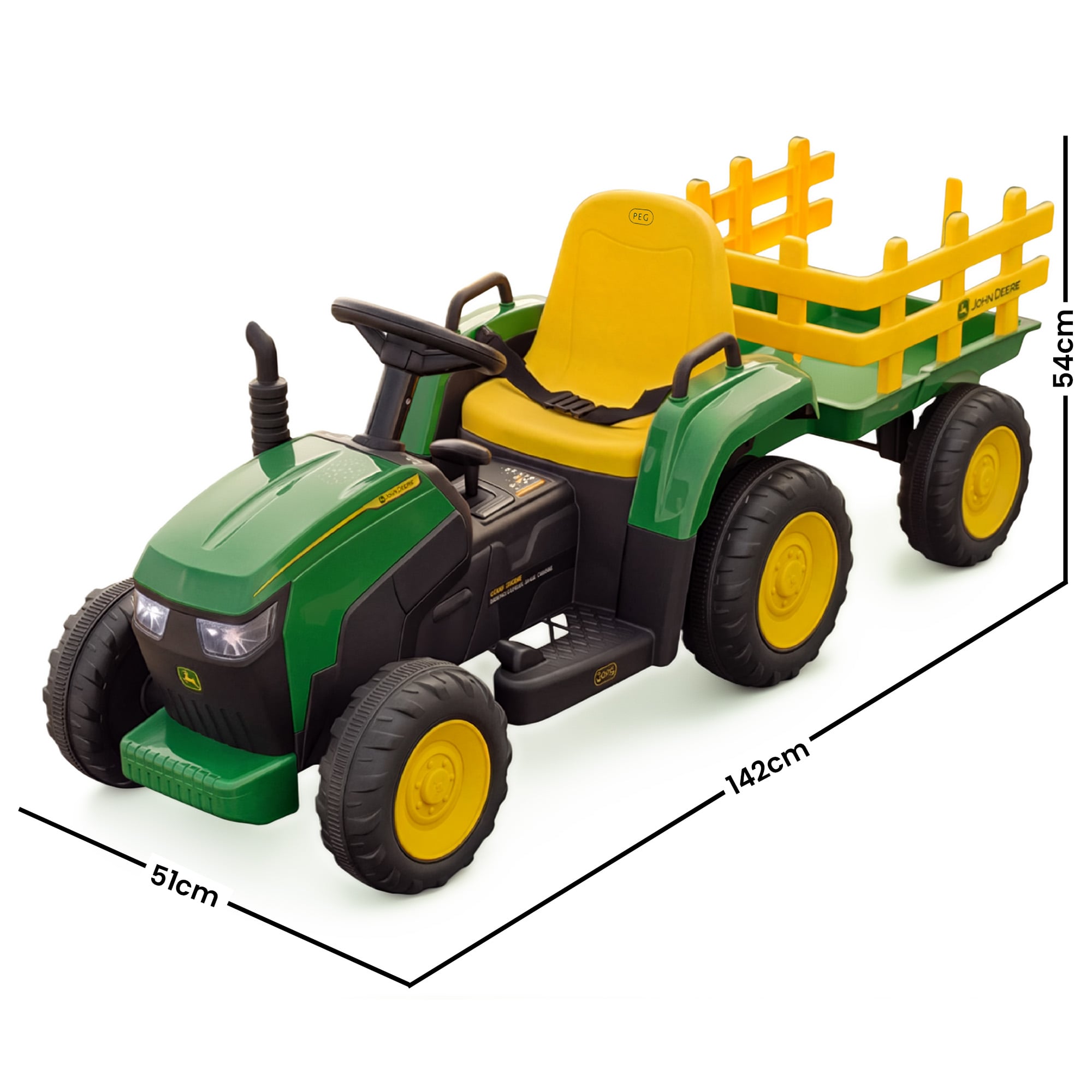 Ride On Tractor With Trailer 1x12cm