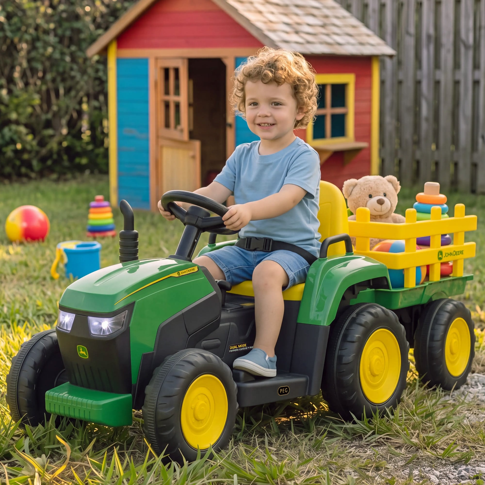 Ride On Tractor With Trailer 1x12cm