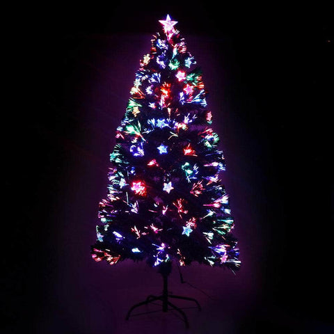 Jingle Jollys 1.2M 4FT LED Christmas Tree Xmas Optic Fiber Multi Colour Lights