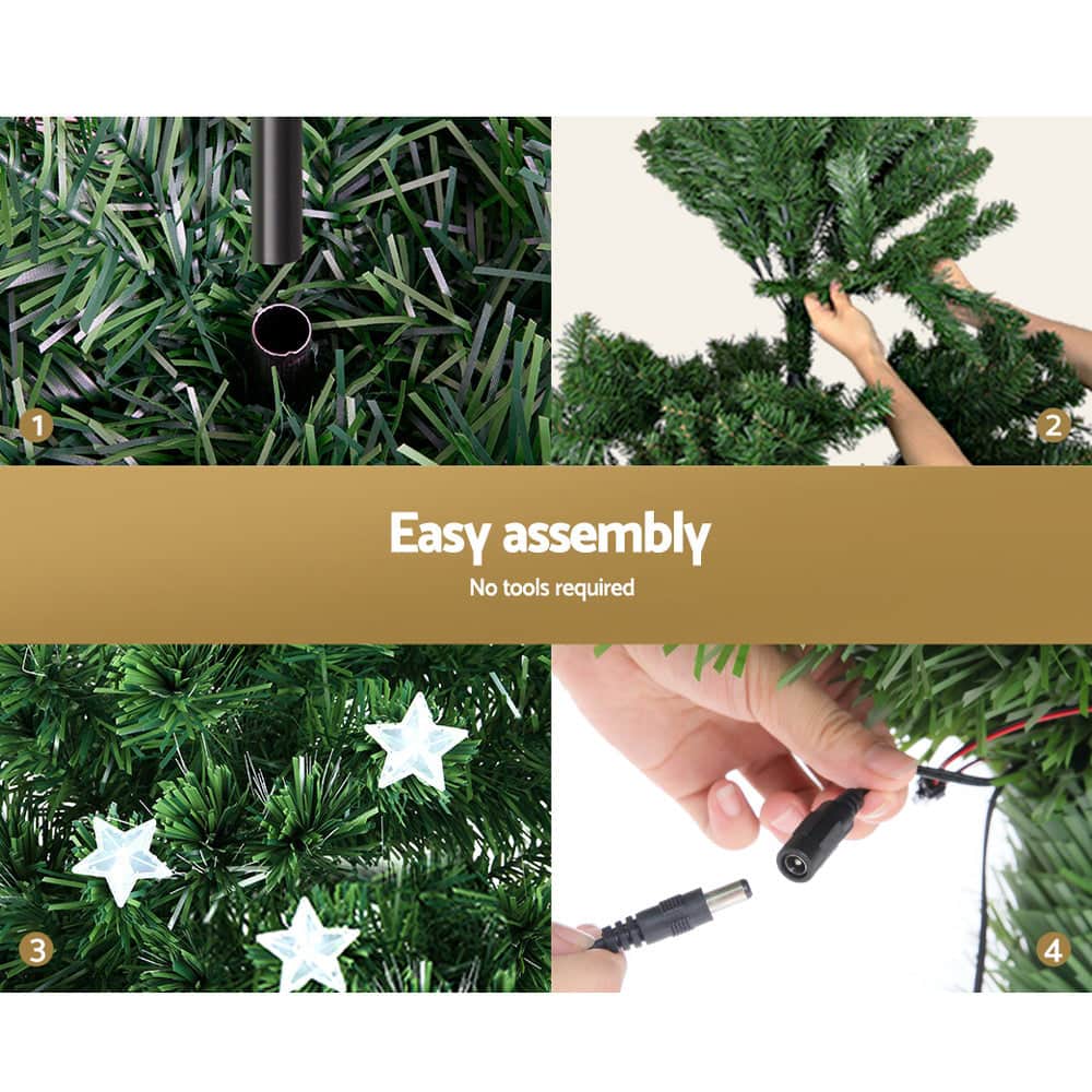 Jingle Jollys 1.8M 6FT LED Christmas Tree Multi Colour