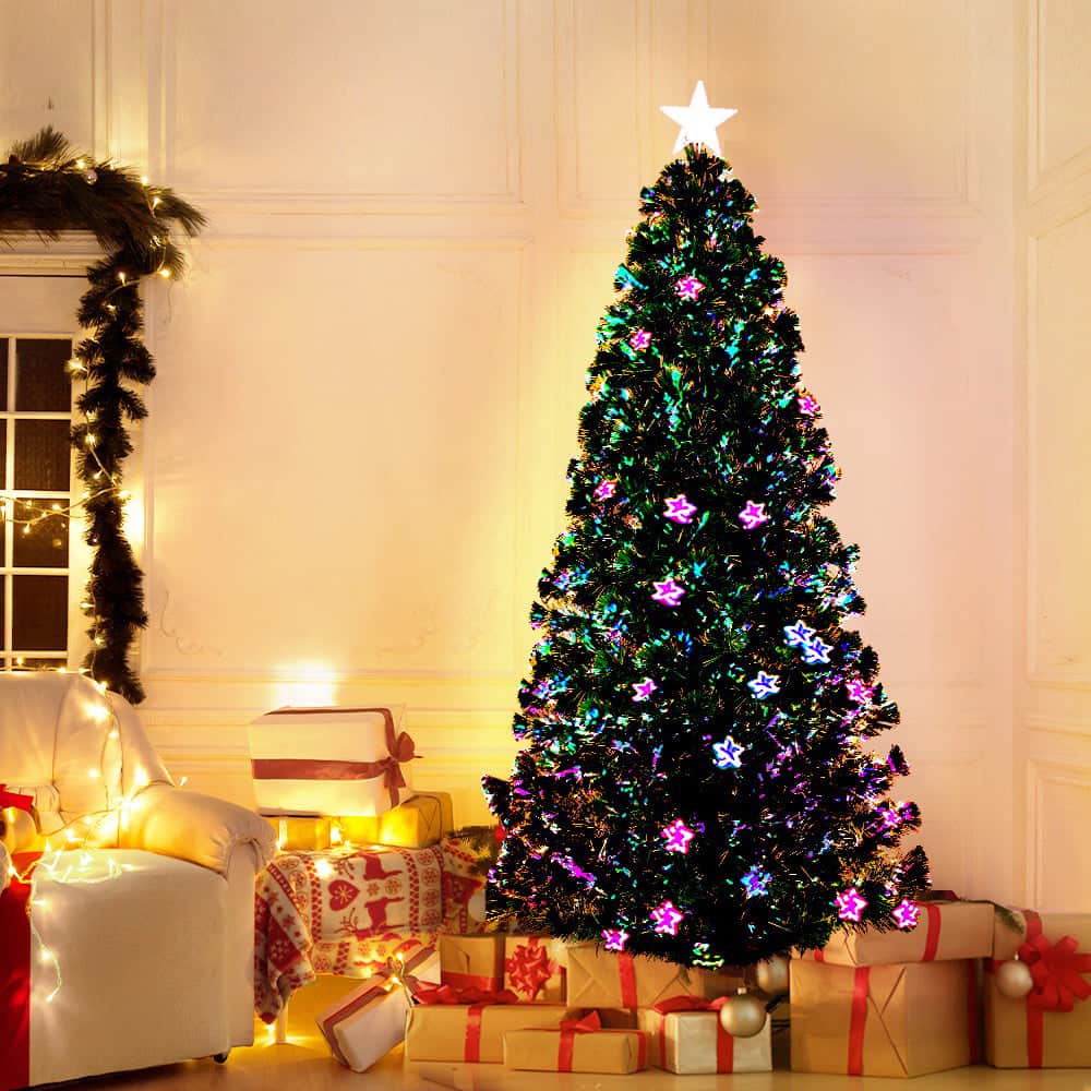 Jingle Jollys 1.8M 6FT LED Christmas Tree Multi Colour