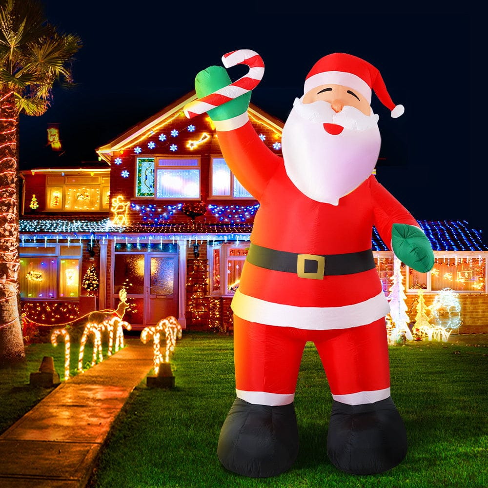 Jingle Jollys 3M Christmas Inflatable Santa Xmas Outdoor Decorations Led Lights - Christmas Decorations - photo 9