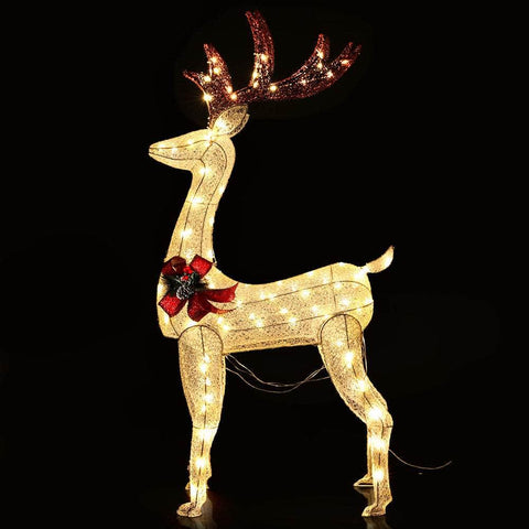Jingle Jollys Christmas Lights Motif Led Rope Reindeer Waterproof Outdoor