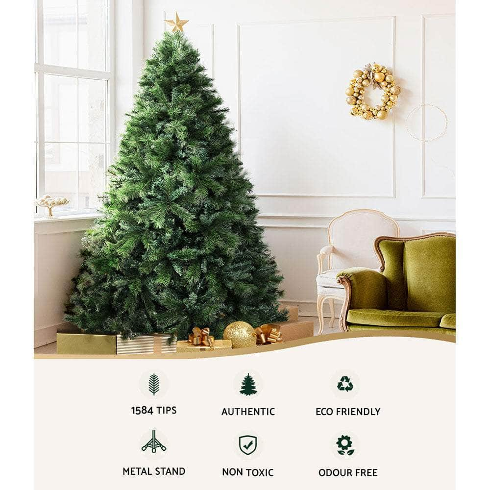 Jingle Jollys Christmas Tree 2.1M 6FT Xmas Decoration Green Home Decor 1584 Tips