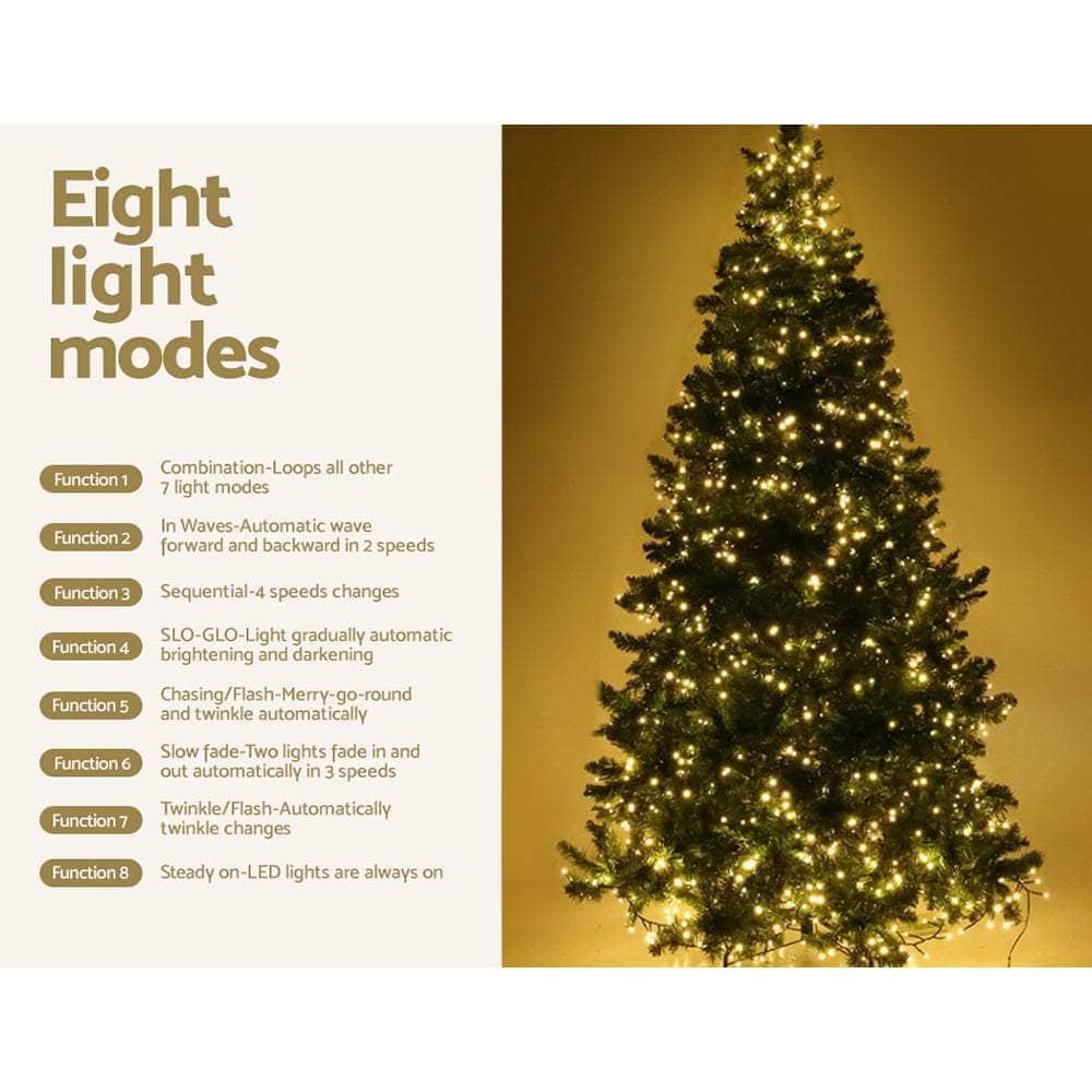 Jingle Jollys Christmas Tree 2.1M 7FT 1134 LED Light Xmas Decorations Warm White