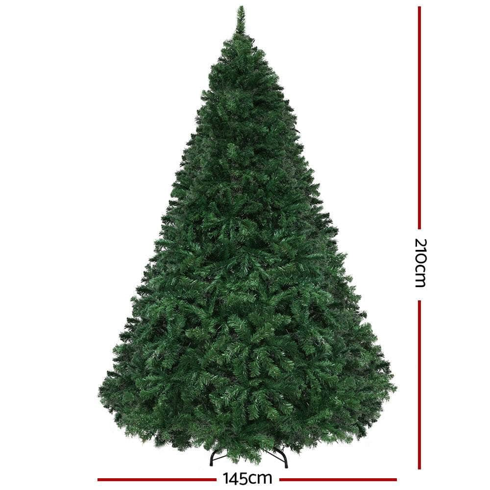 Jingle Jollys Christmas Tree LED 2.1M 7FT Xmas Decorations Green Home Decor