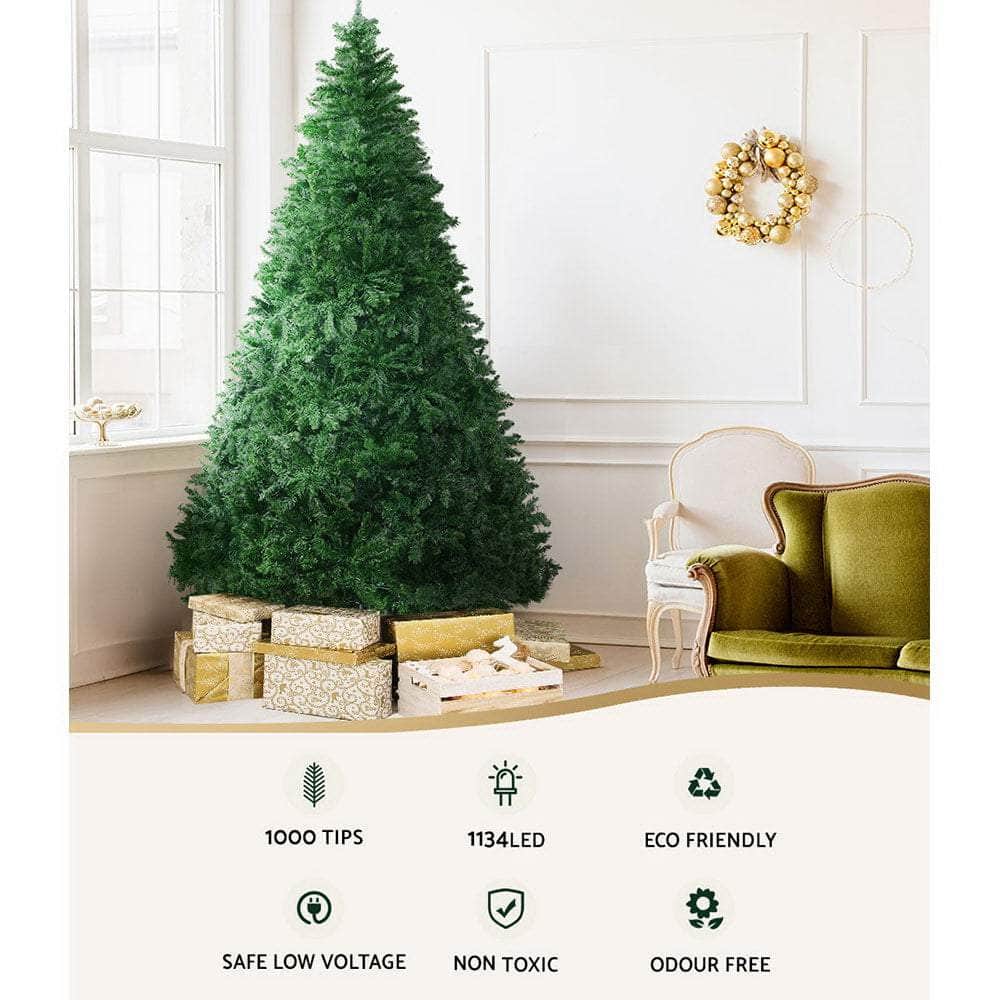 Jingle Jollys Christmas Tree LED 2.1M 7FT Xmas Decorations Green Home Decor