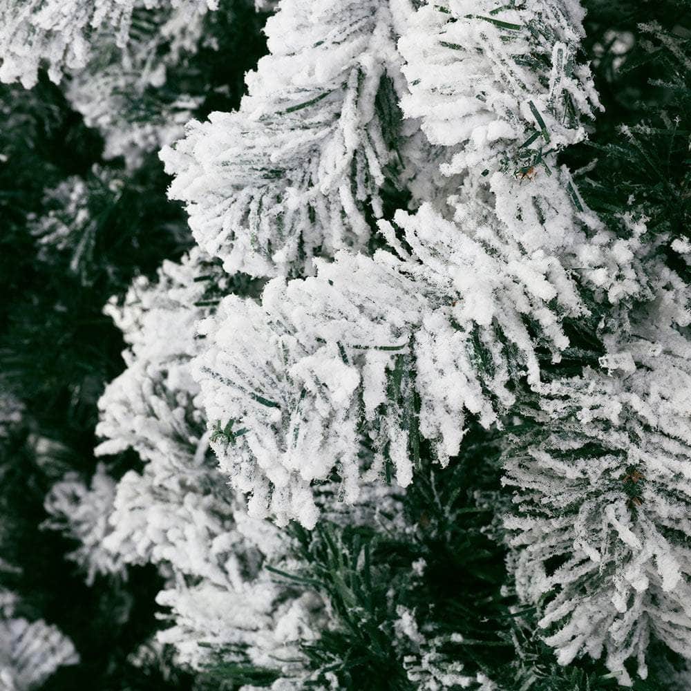 Jingle Jollys Snowy Christmas Tree 520 Tips 1.8M 6FT Xmas Decorations,Eco-friendly