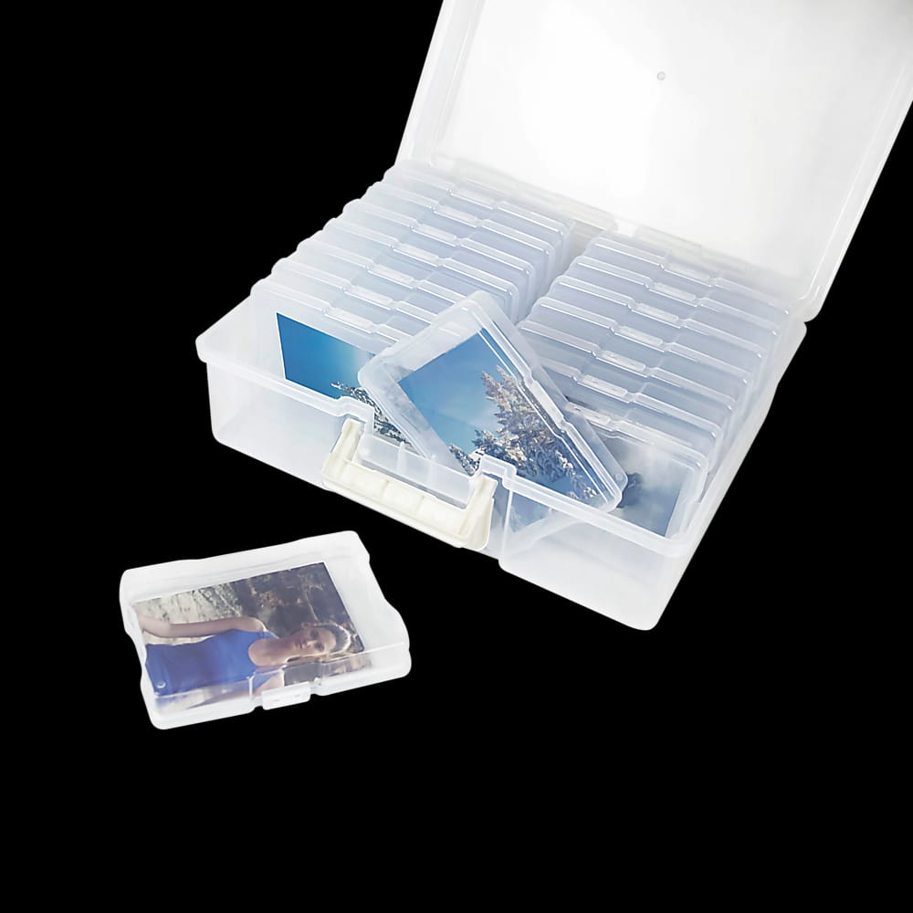 Jumbo Photo Storage Box 1600 4X6 Picture Organizer Case with Arts & Crafts