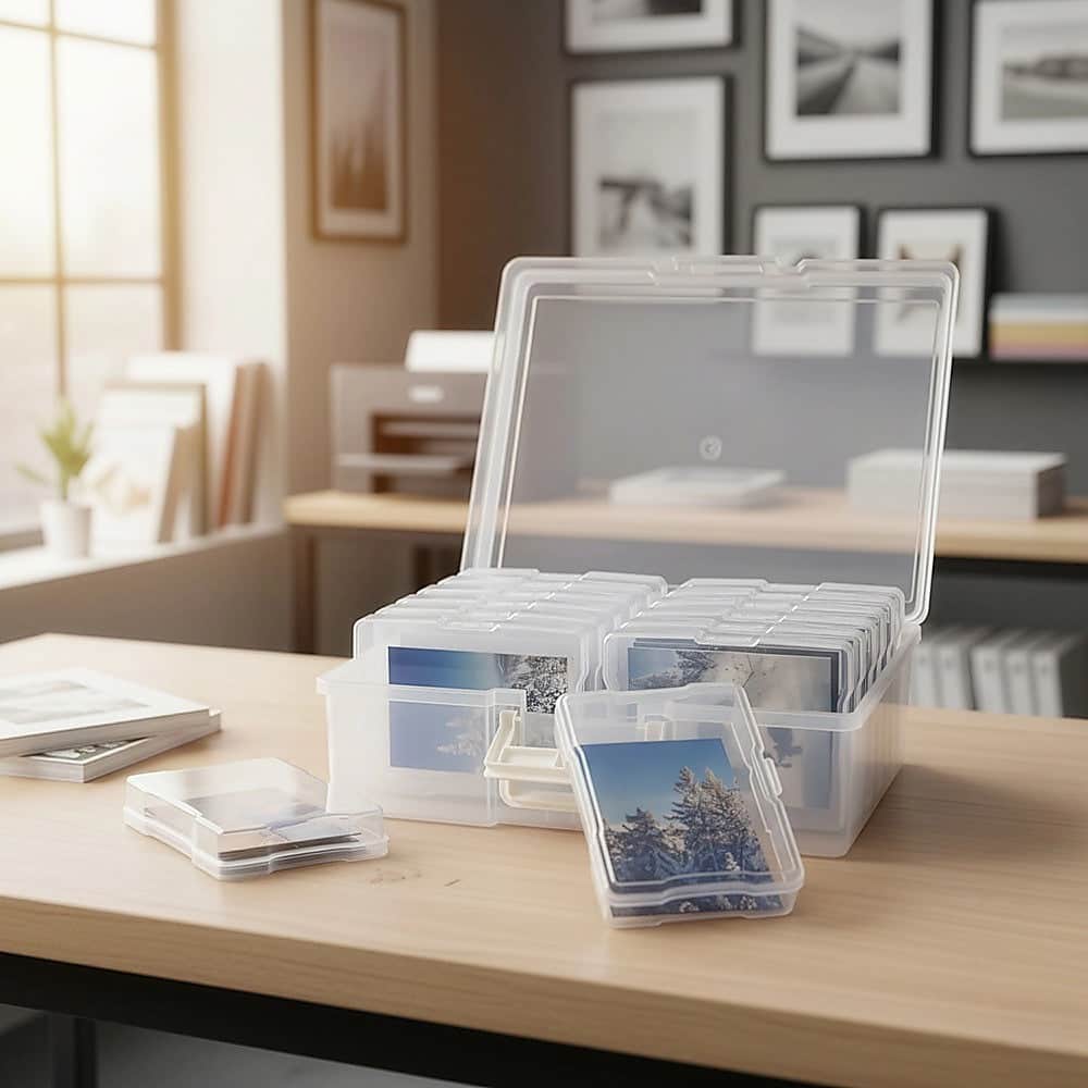 Jumbo Photo Storage Box 1600 4X6 Picture Organizer Case