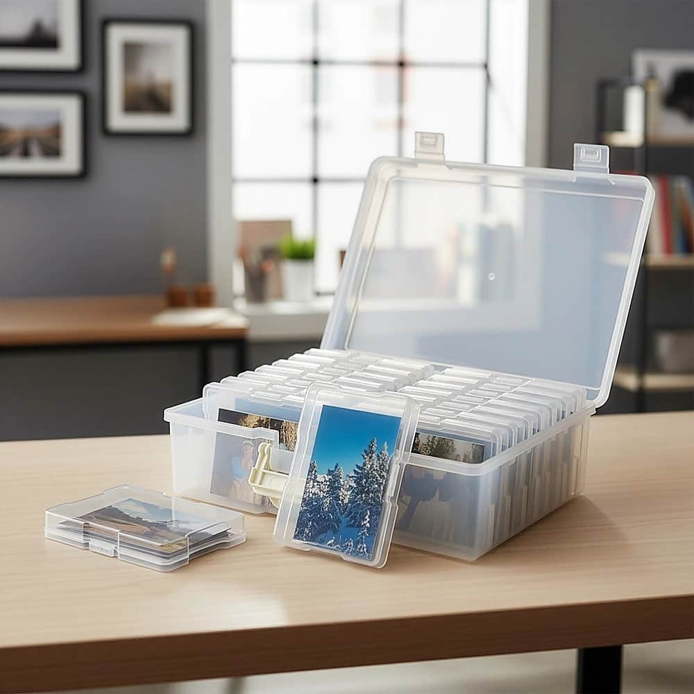 Jumbo Photo Storage Box 1600 4X6 Picture Organizer Case