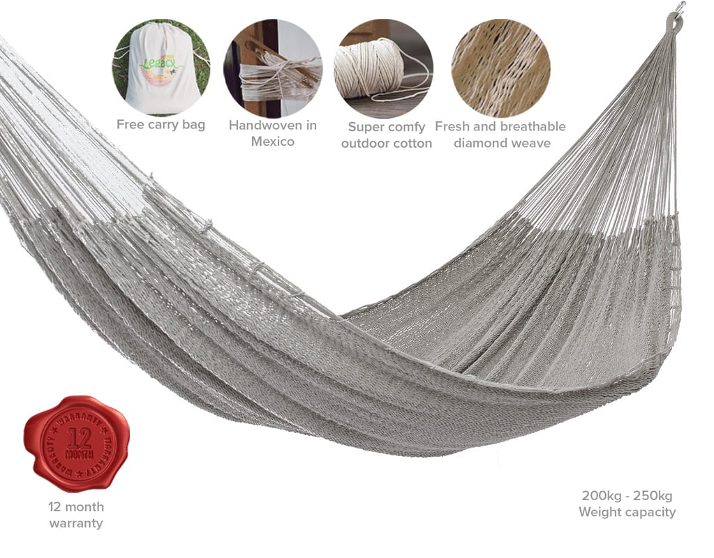 Jumbo Size Outdoor Cotton Mexican Hammock in Dream Sands Colour with Hammocks & Accessories - photo 13
