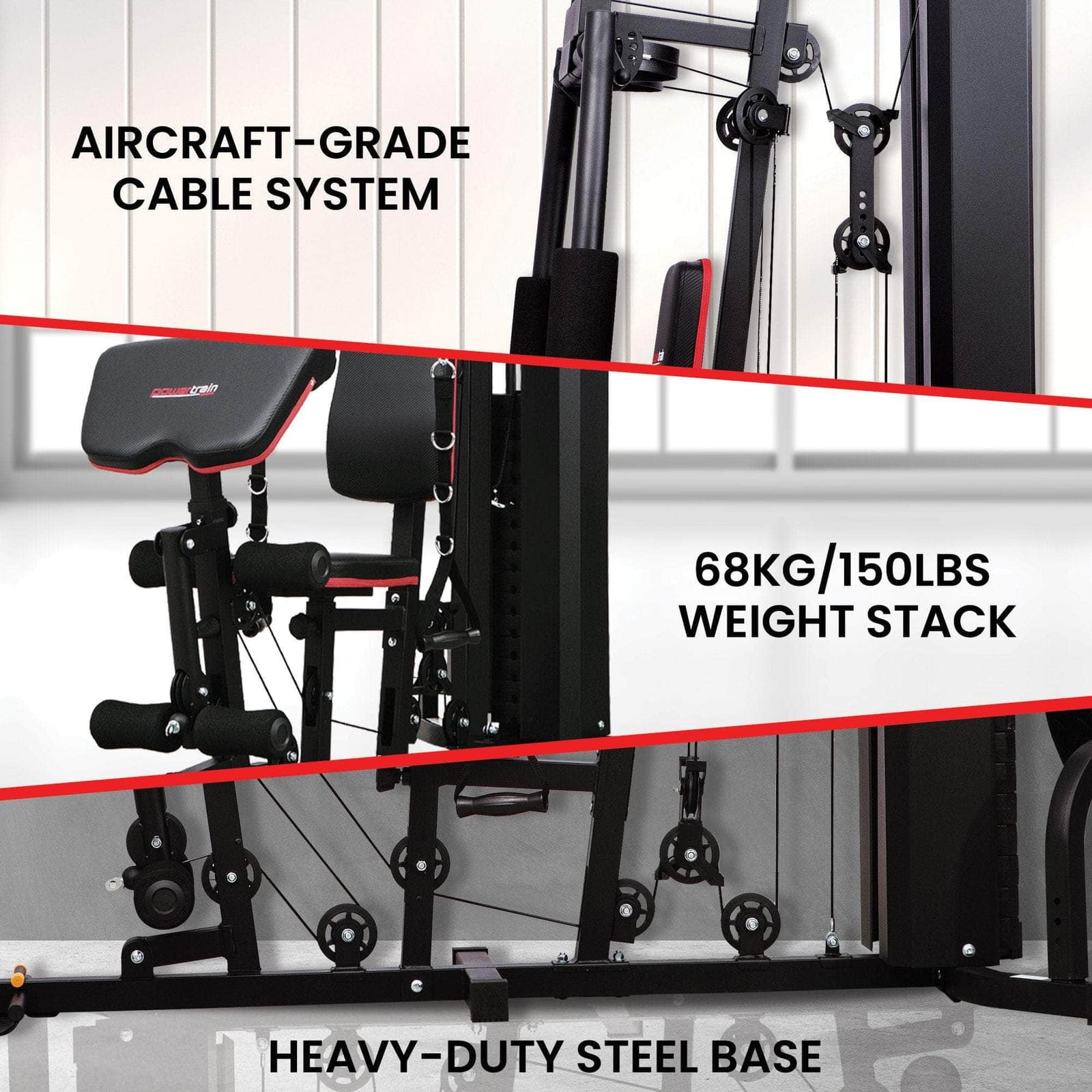 68Kg - JX-89 Multi Station Home Gym 68kg Weight Cable Machine - photo 12