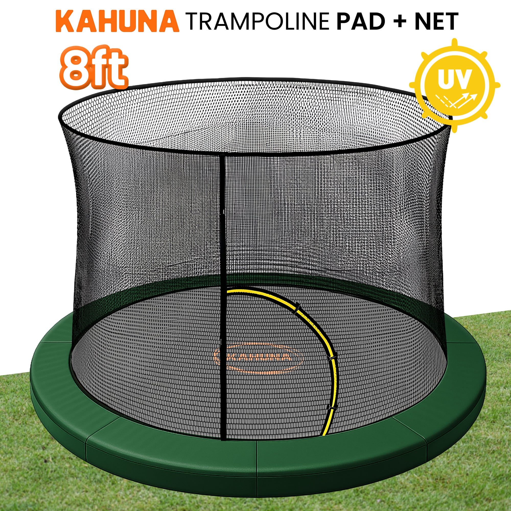 Trampoline Net And Pad Set Green double