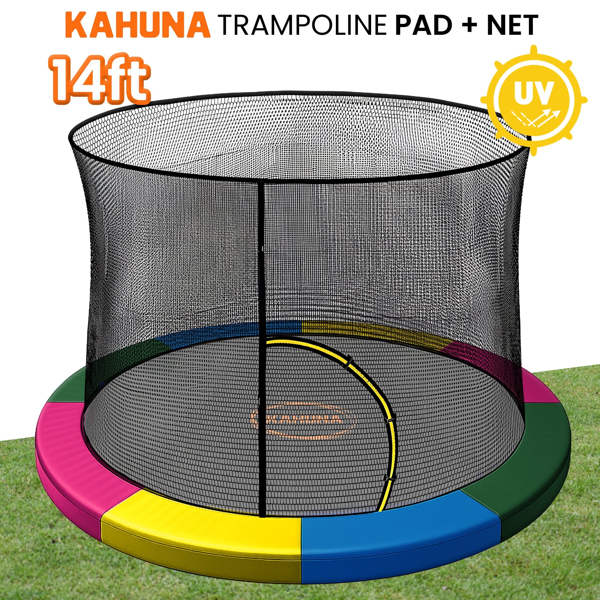 Trampoline Pad And Net Set Double