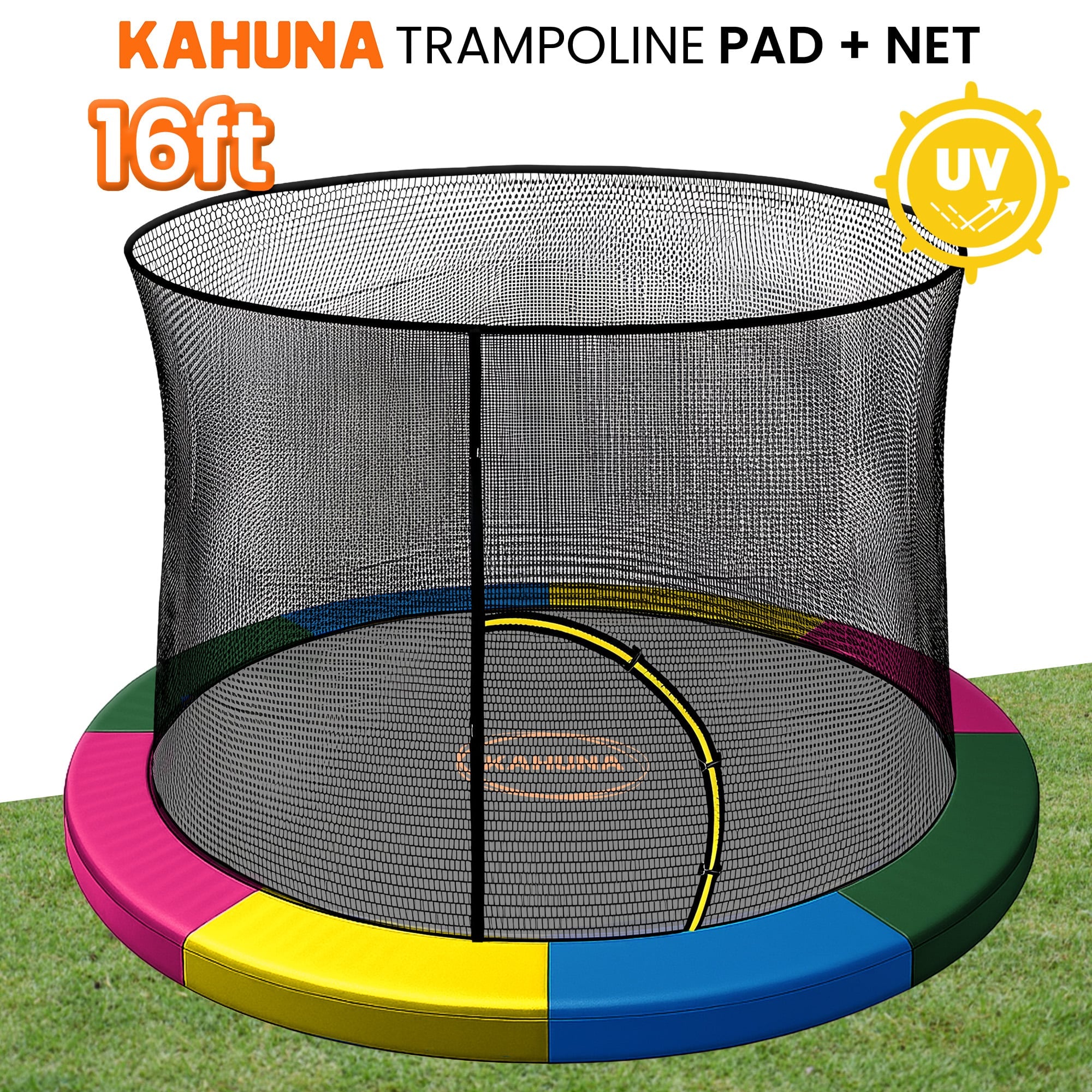 Trampoline Net And Pad Set Double