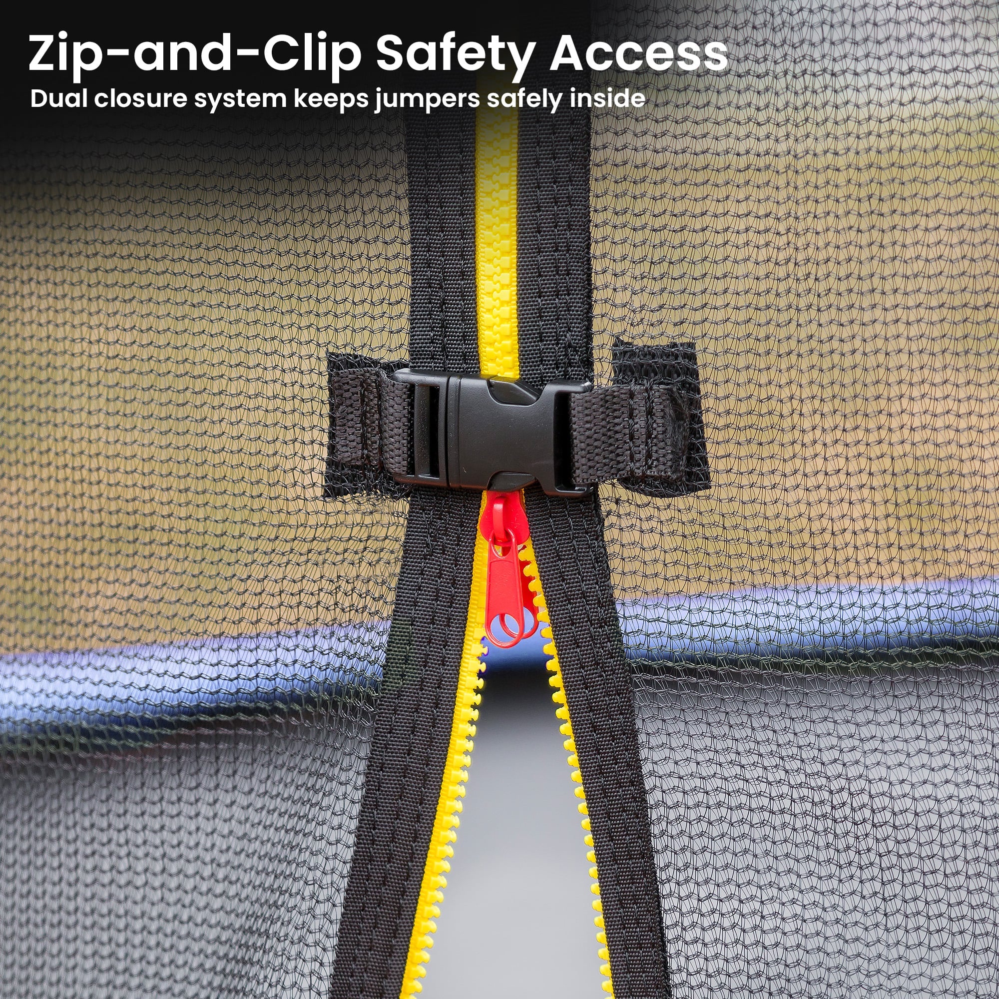 Trampoline Net And Pad Set Green double