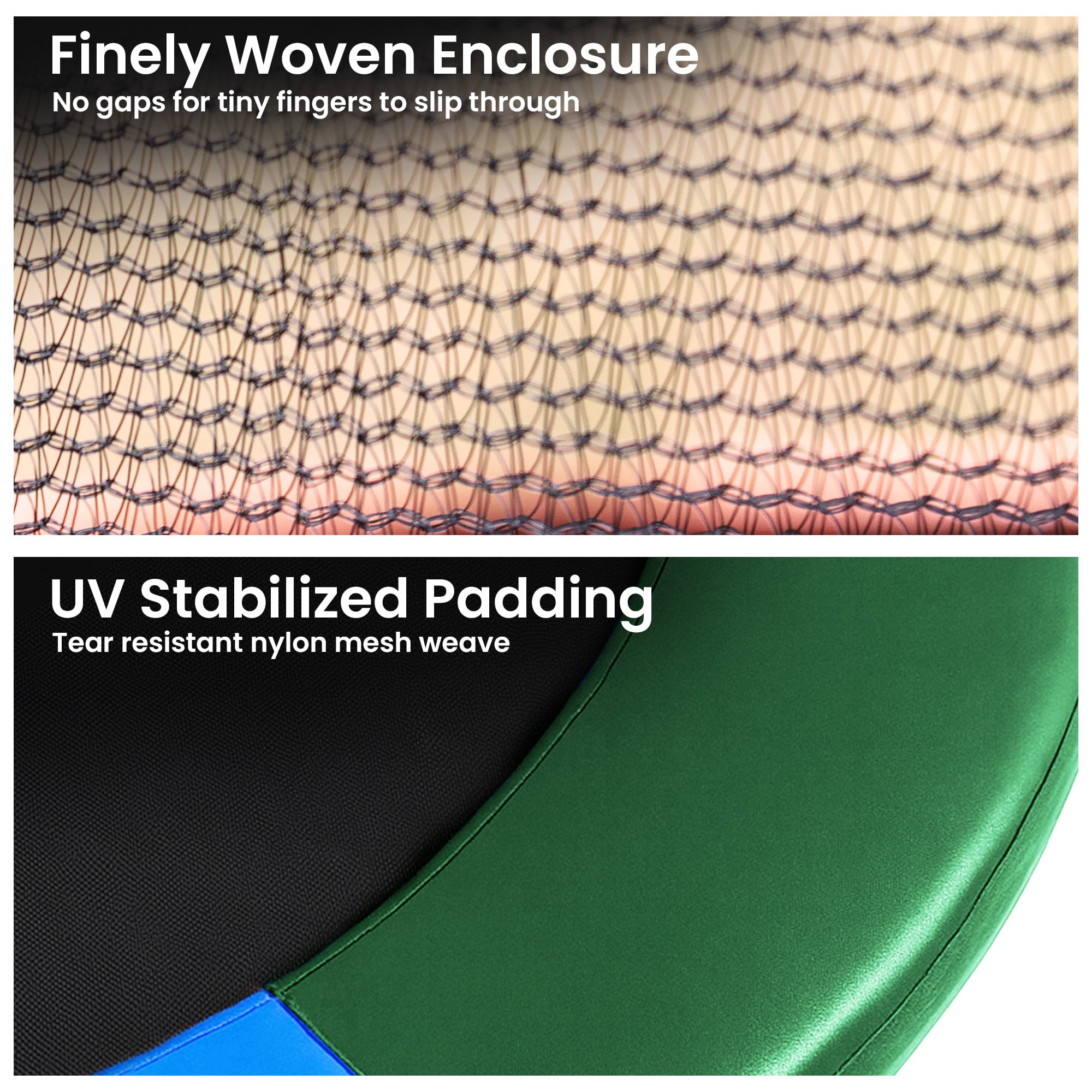 Trampoline Pad And Net Set Double