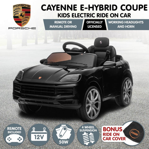 Kahuna Porsche Cayenne E Hybrid Coupe Licensed Kids Electric Ride On Car Remote Control 50W D