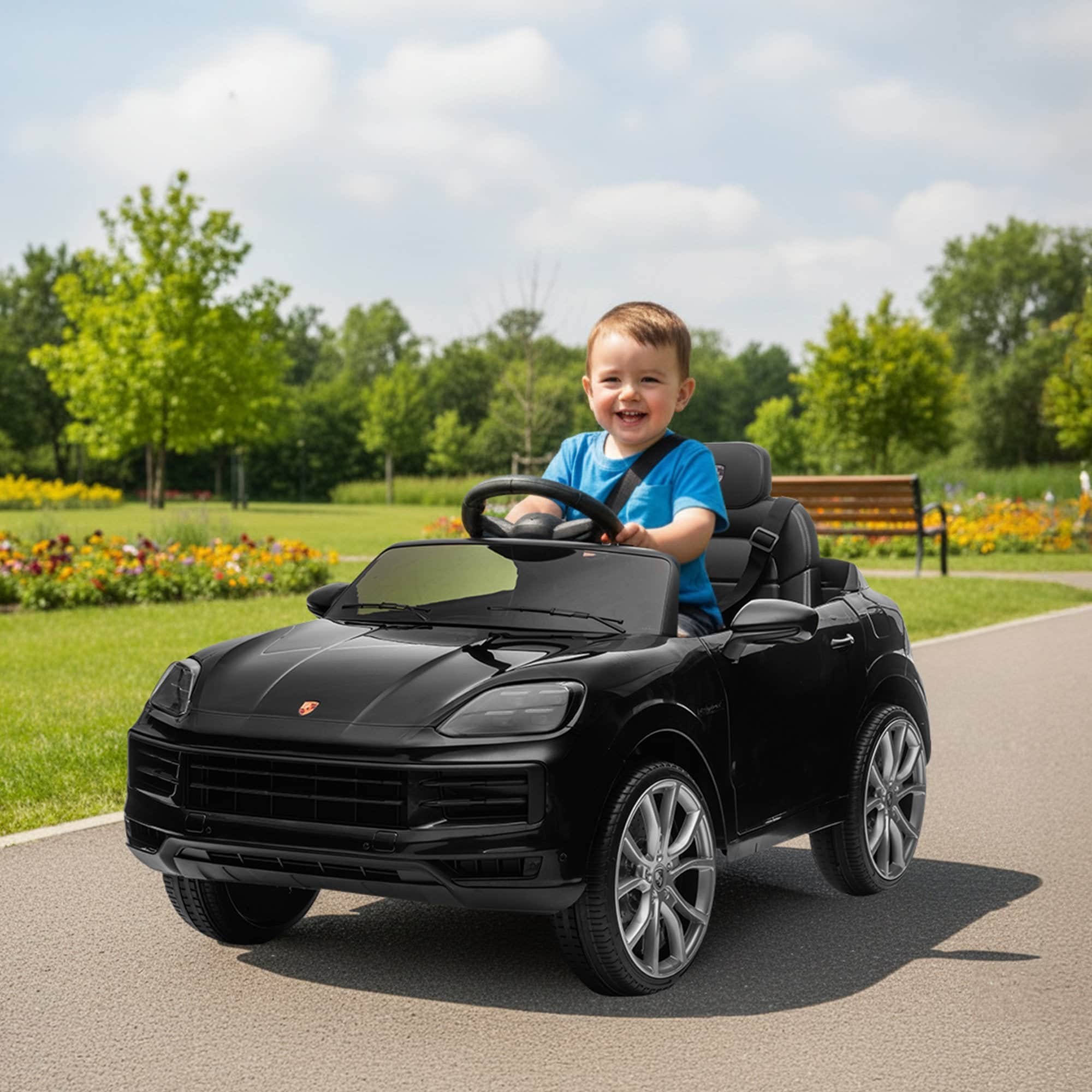 Kahuna Porsche Cayenne E Hybrid Coupe Licensed Kids Electric Ride On Car Remote Control 50W D
