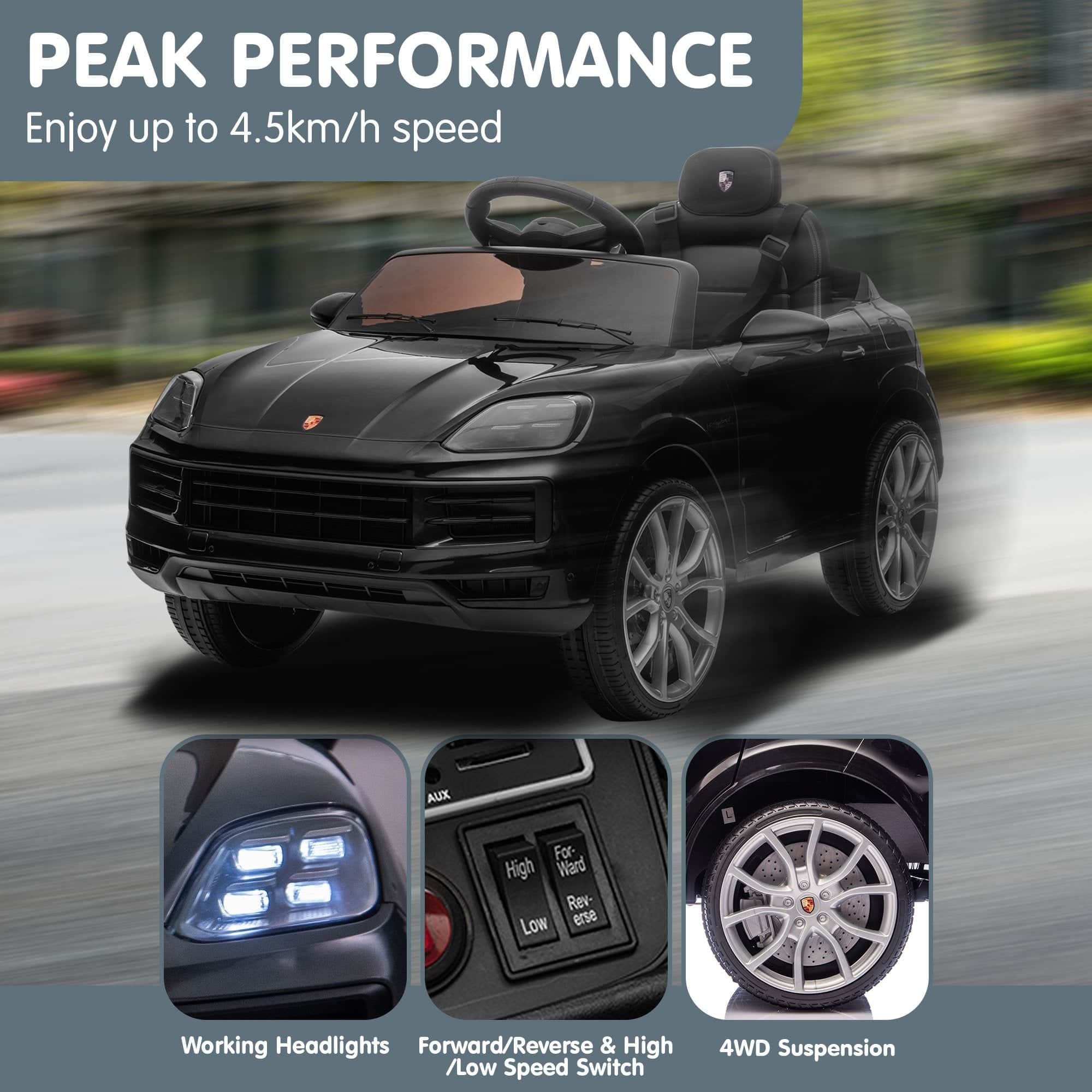 Kahuna Porsche Cayenne E Hybrid Coupe Licensed Kids Electric Ride On Car Remote Control 50W D