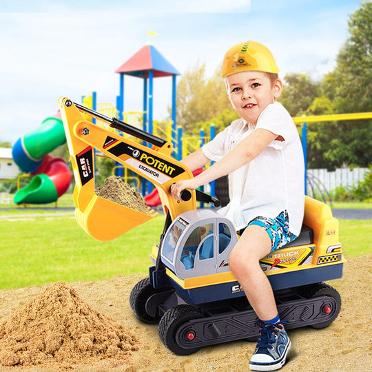 Ride On Car Toys Kids Excavator Digger Car Pretend Play - Ride On Cars