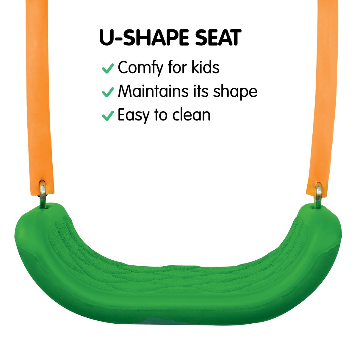 outdoor toys Kids 4-Seater Swing Set with Slide Purple Green