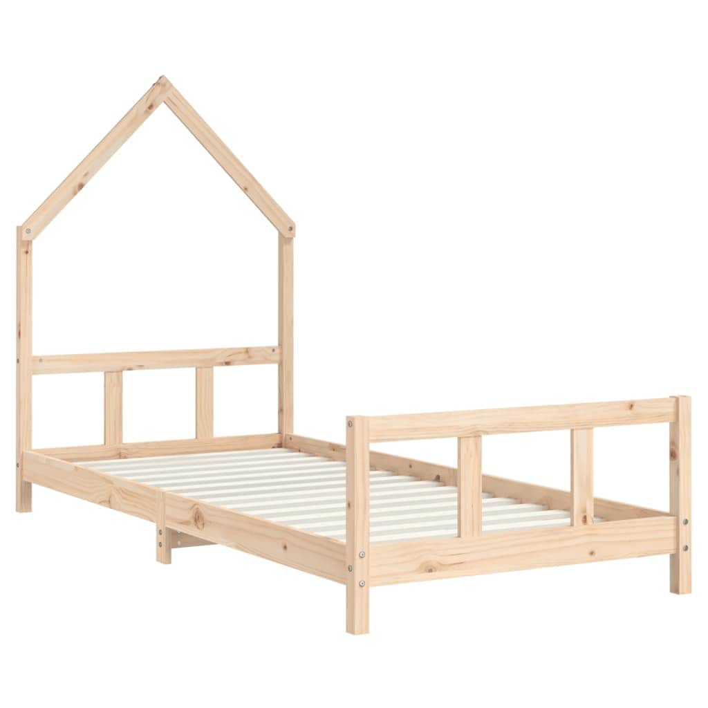 Kids Bed Frame Single Solid Wood Pine