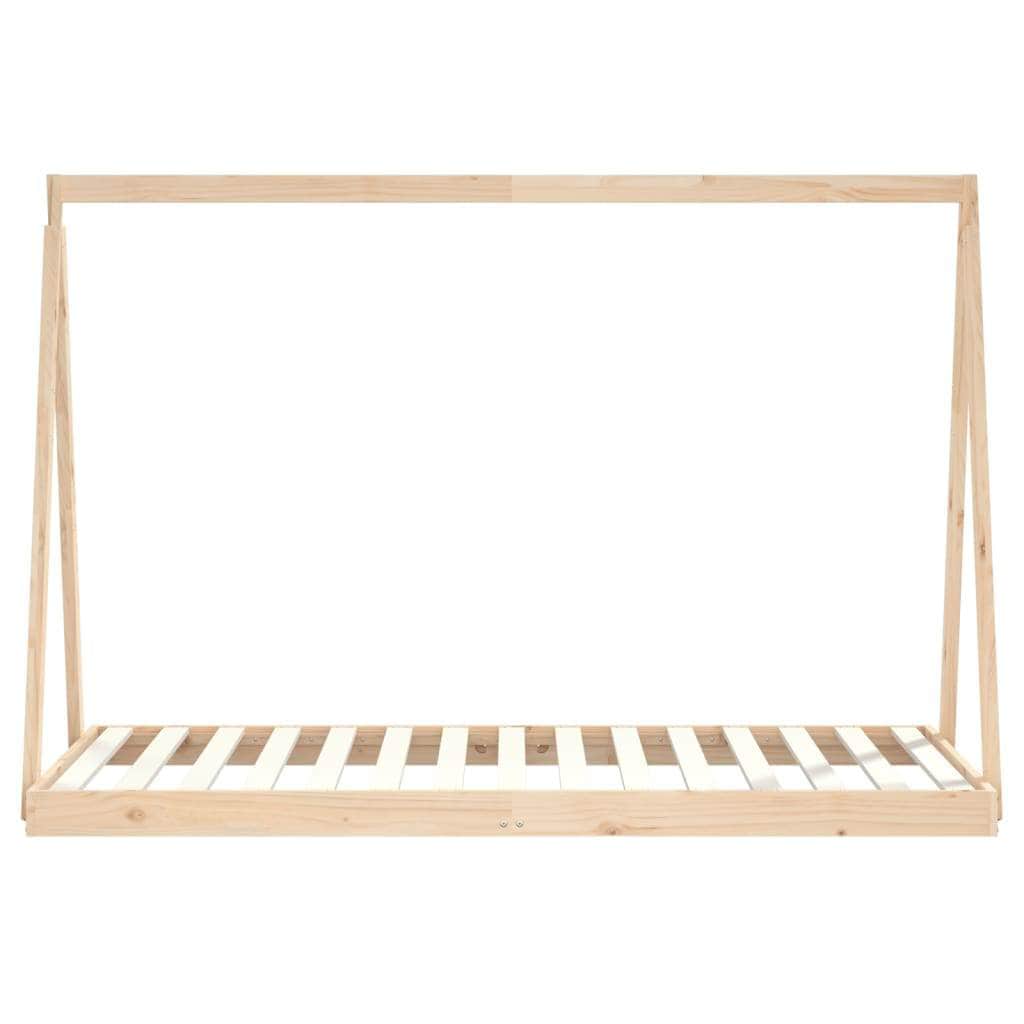 Kids Bed Frame with Drawers Solid Wood Pine