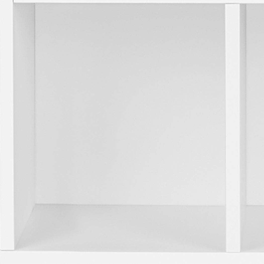 Kids Bookcase Toys Box Shelf White