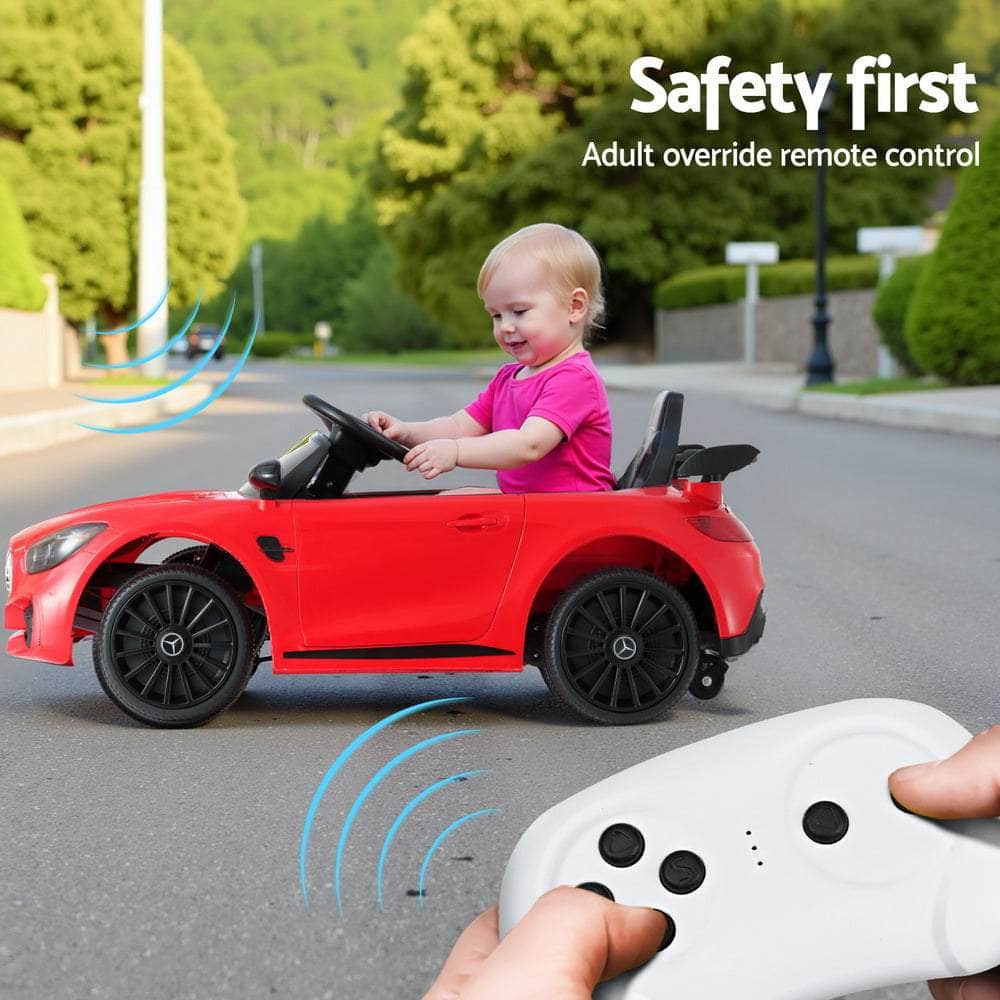 Kids Electric Ride On Car Mercedes-Benz Amg Gtr, Red