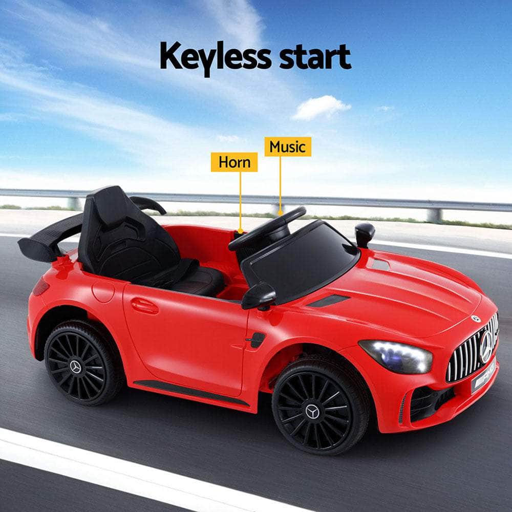 Kids Electric Ride On Car Mercedes-Benz Amg Gtr, Red