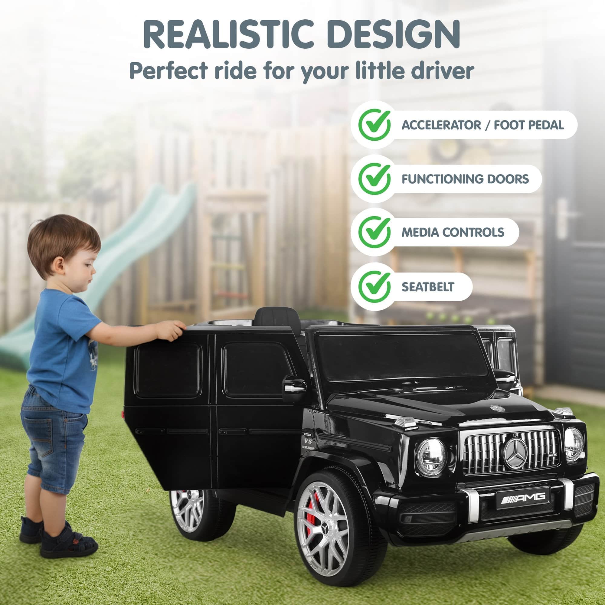 Kids Electric Ride On Car Remote Control Dual 25W Motors Kahuna Mercedes Benz AMG Licensed G63