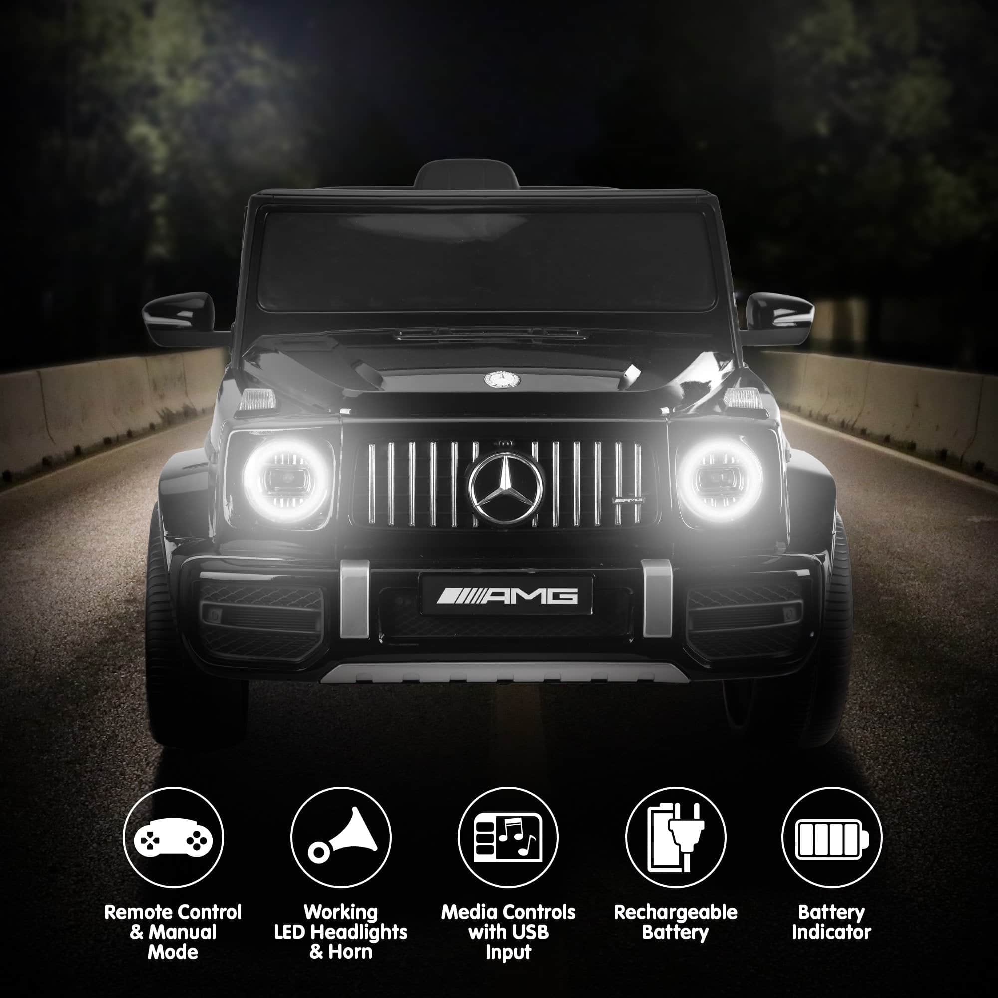 Kids Electric Ride On Car Remote Control Dual 25W Motors Kahuna Mercedes Benz AMG Licensed G63