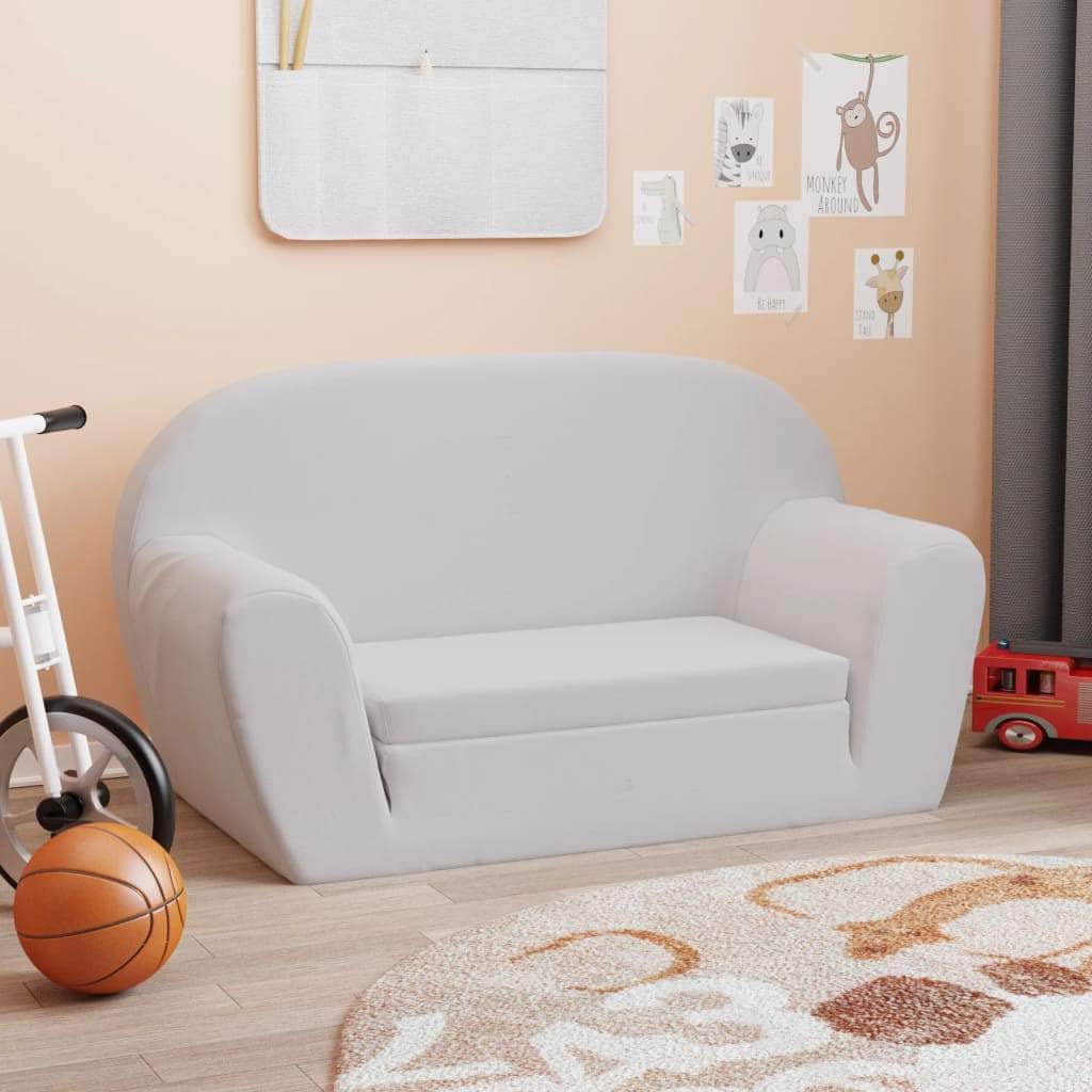 Kids' Flip-Out Lounge Chair Grey