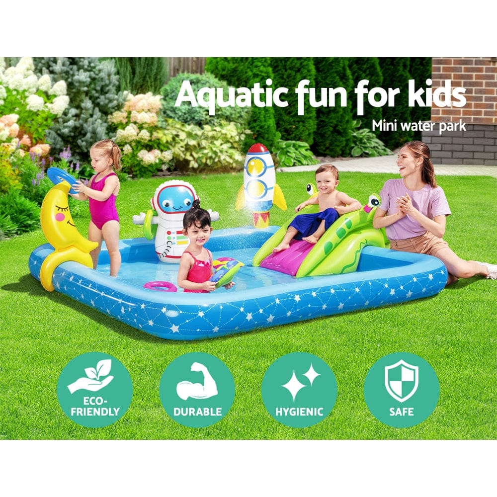 228X206X84Cm Inflatable Above Ground Swimming Play Pool 308L