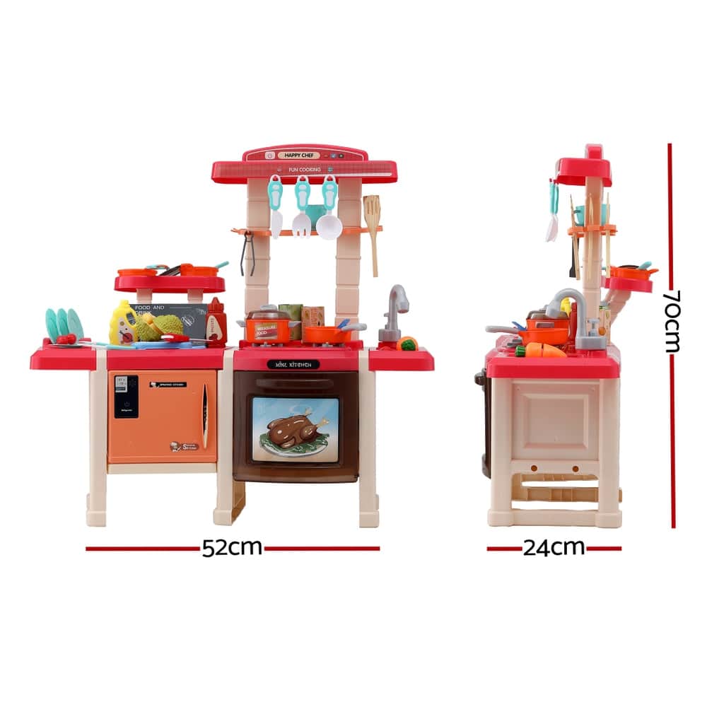 Kids Kitchen Pretend Play Set Cooking Sound Steam Light Function