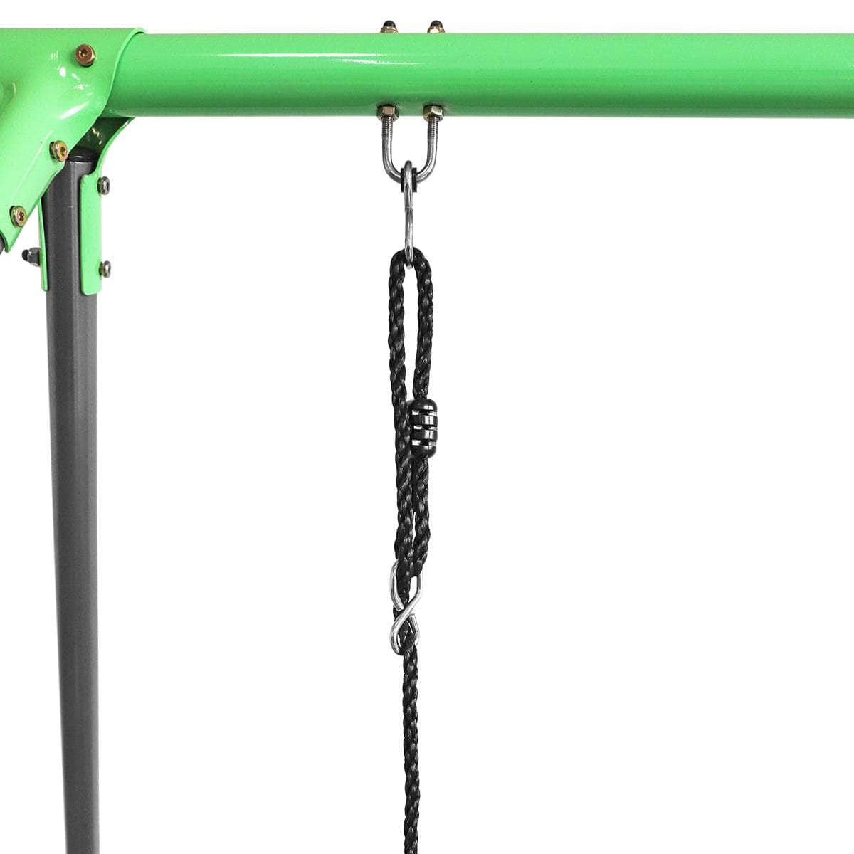 Kids Lynx 4 Station Swing Set With Slippery Slide