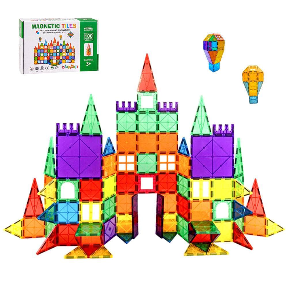 Kids Magnetic Tiles Blocks Building Educational Toys 100PCS