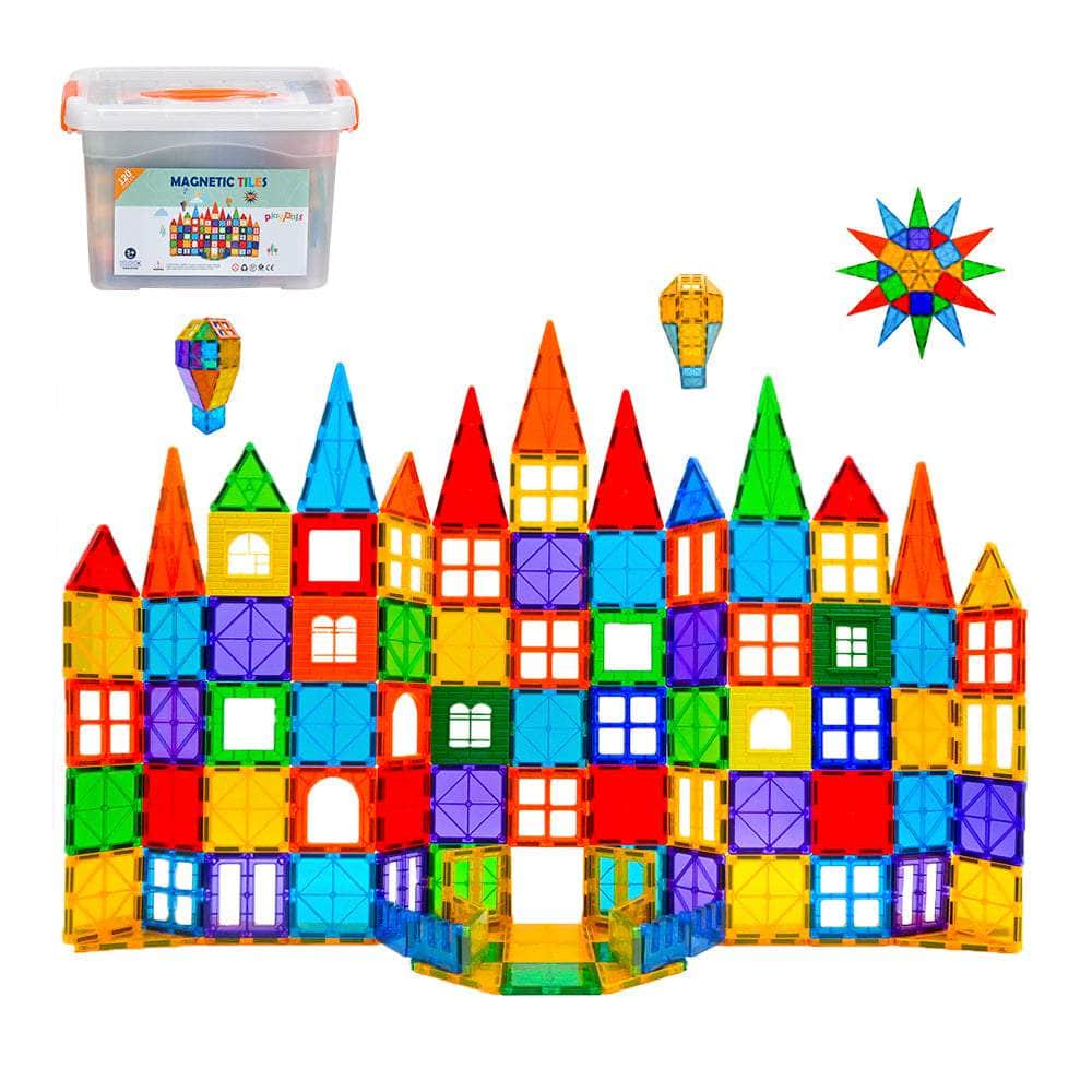 Kids Magnetic Tiles Blocks Building Educational Toys 120PCS