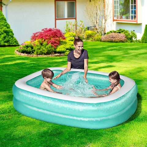 200X146X48Cm Inflatable Above Ground Swimming Pool 450L